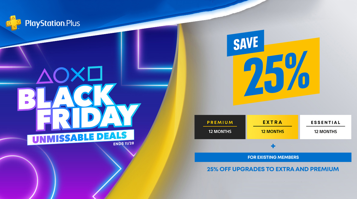 Sony's Black Friday deals Discounts on PS Plus, games, controllers and