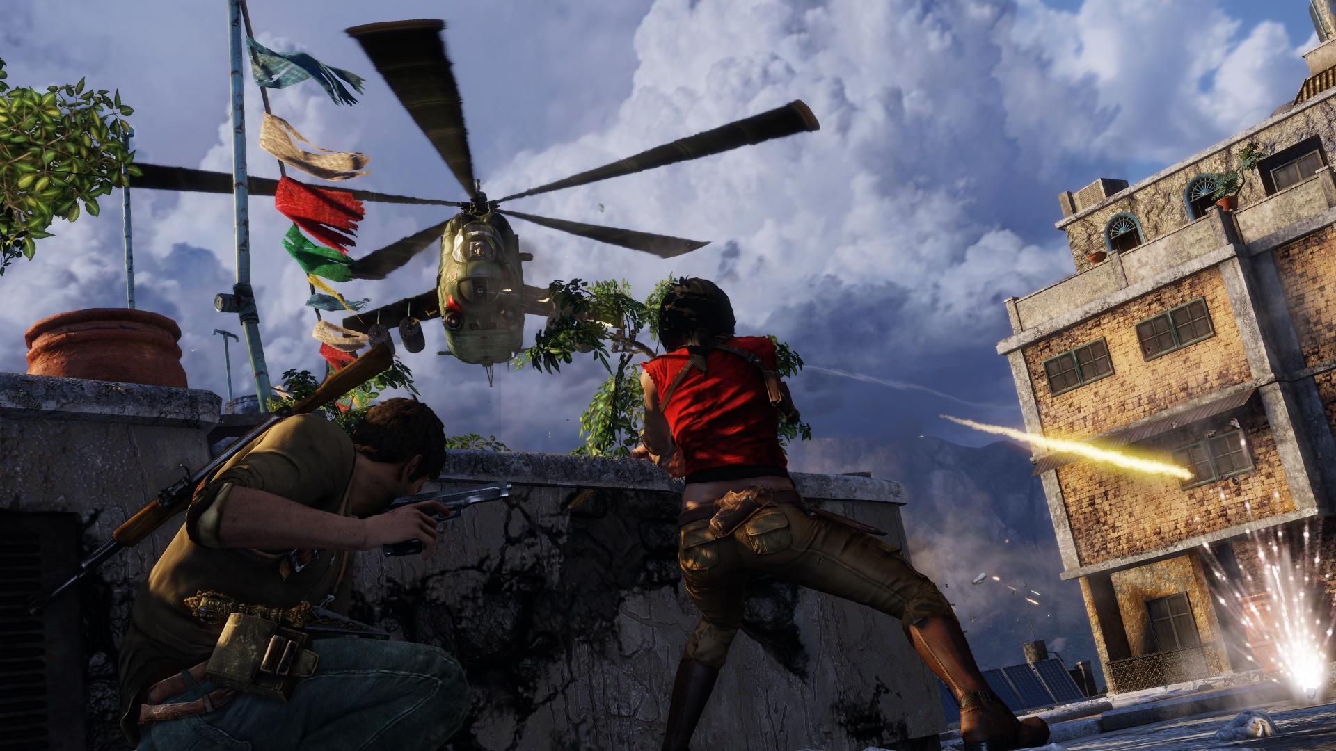 Uncharted 2 helicopter fight