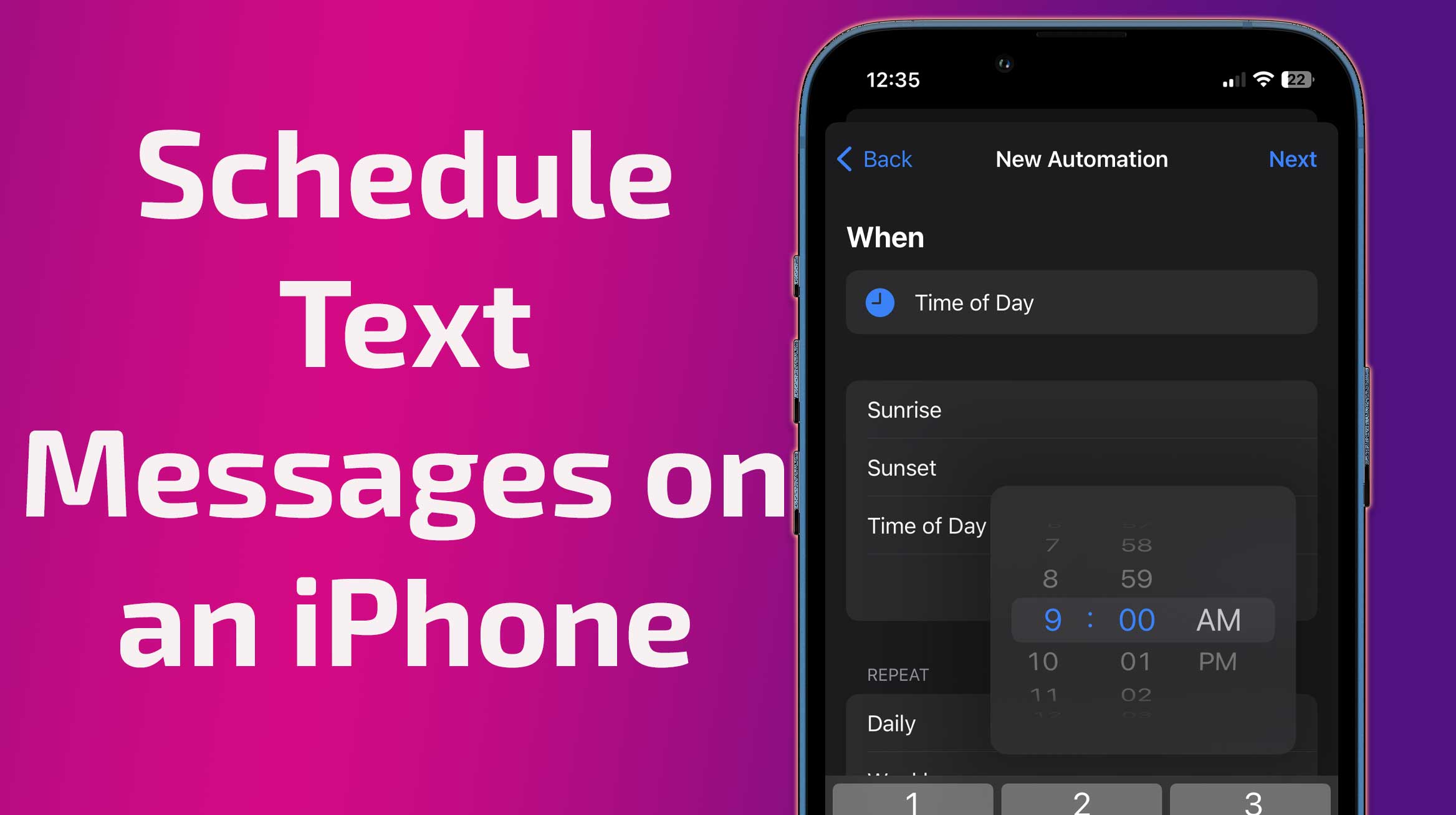 Here’s how to easily schedule Text Messages on Your iPhone
