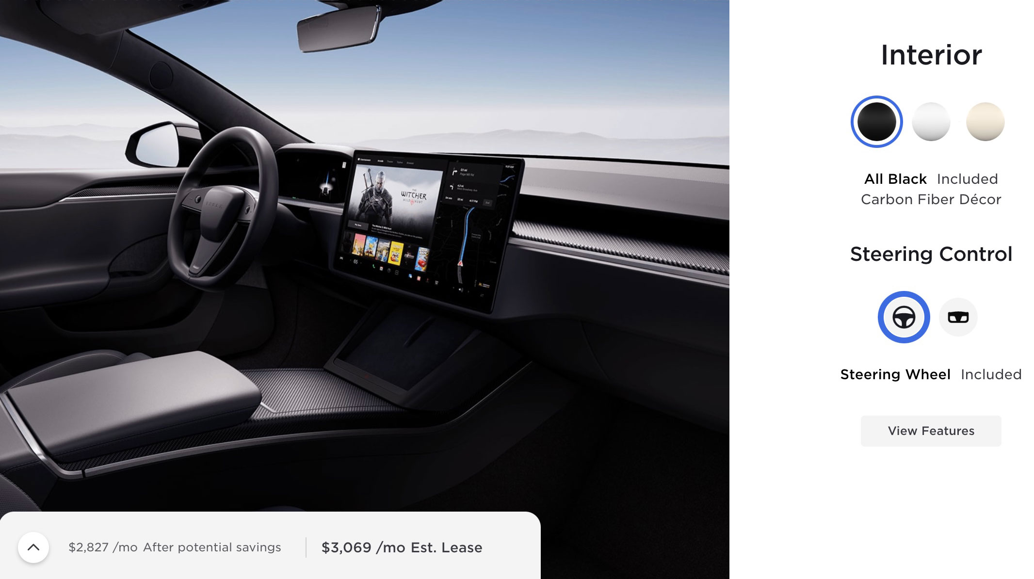 Round steering wheel option now available for Tesla Model X/S