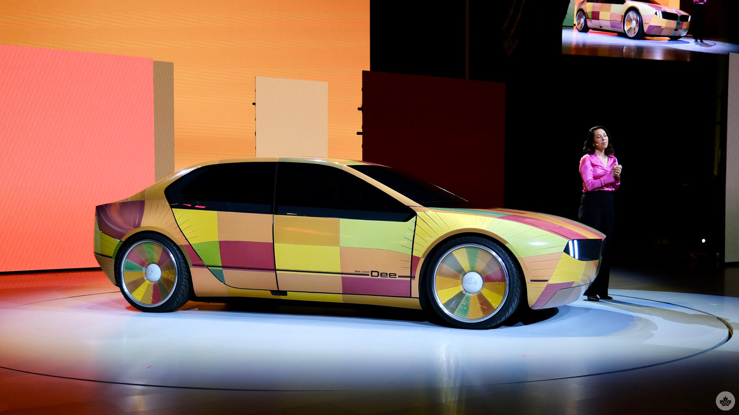 This BMW can change between 32 colours and represents the future