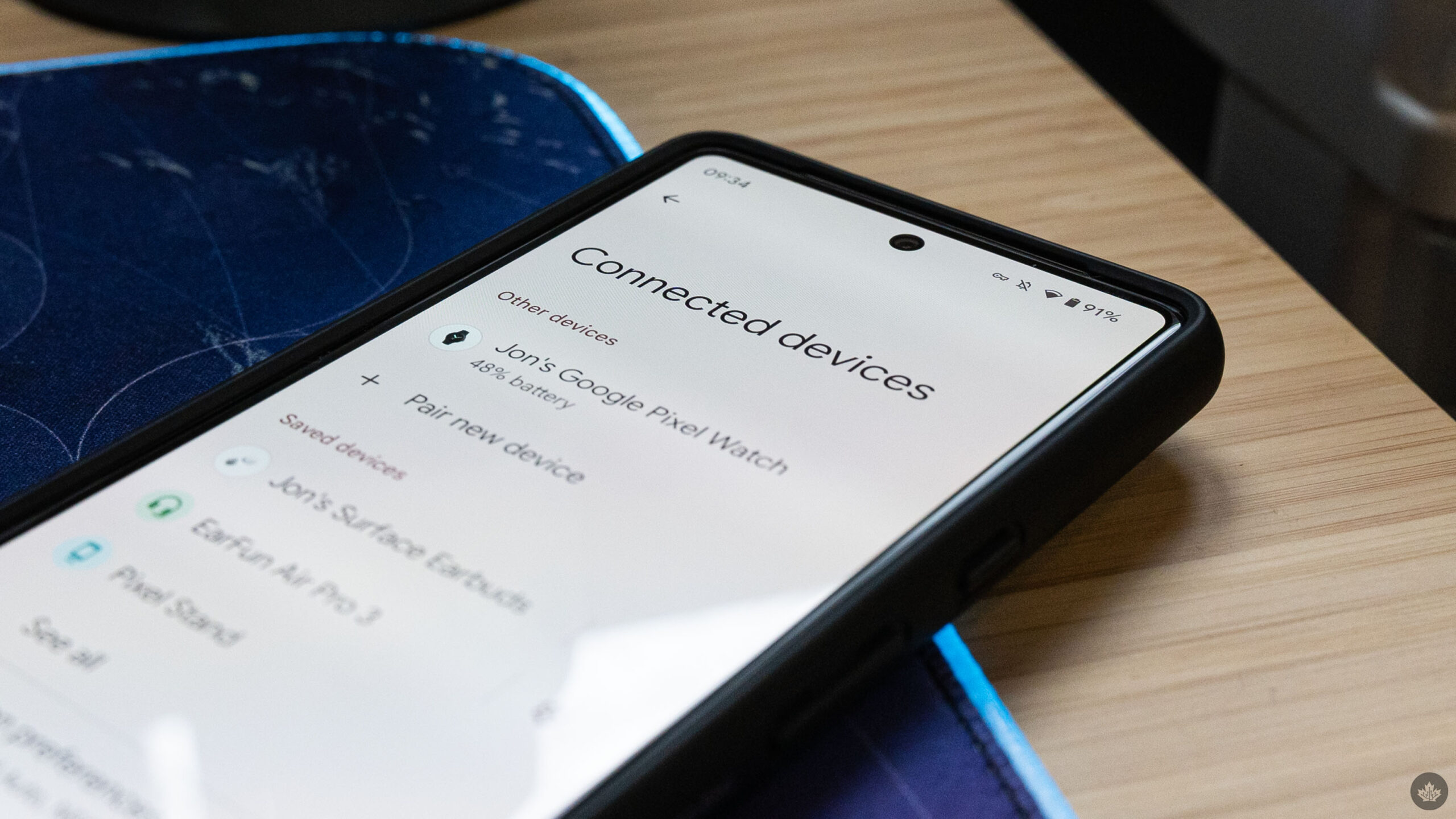 Bluetooth menu on Android 14
