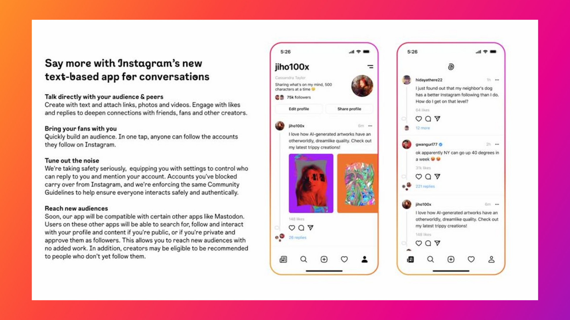 Meta’s Instagram is working on a text-based app to rival Twitter