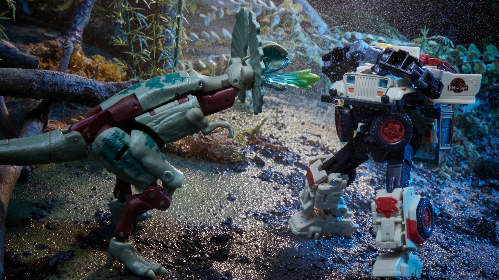 Transformers and Jurassic Park crossover set