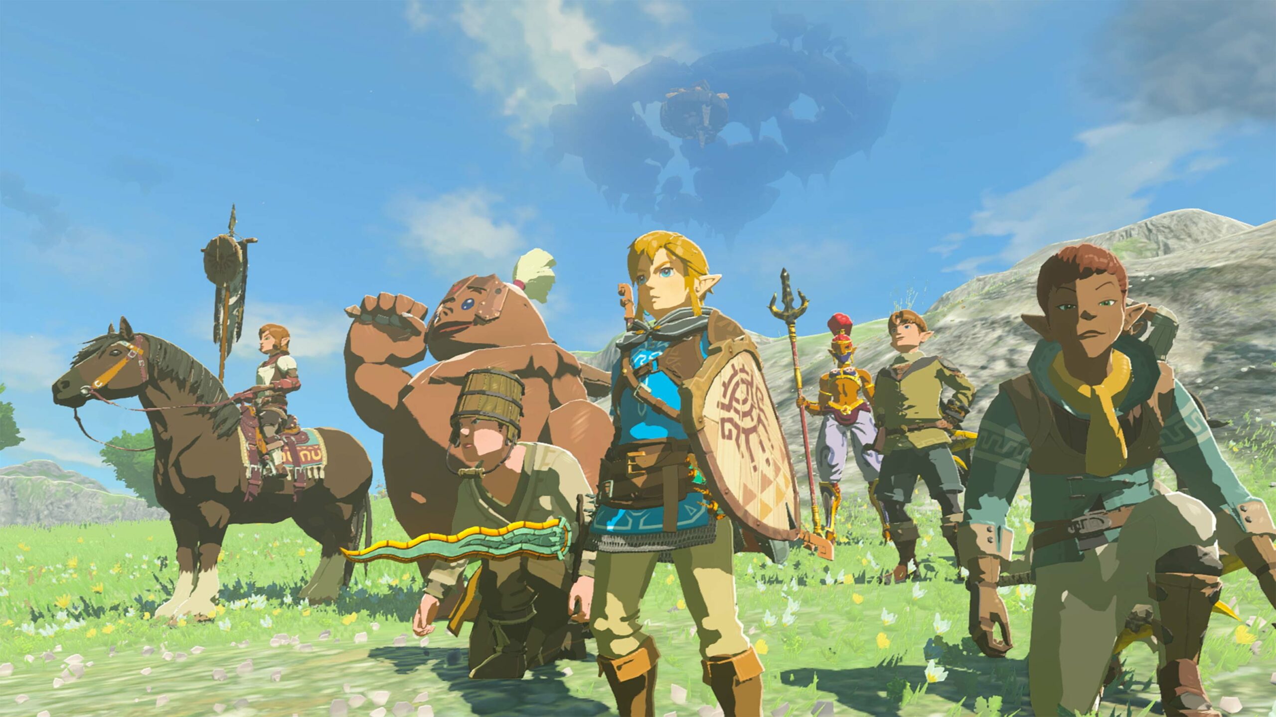 The Legend of Zelda: Tears of the Kingdom Link with Hylians