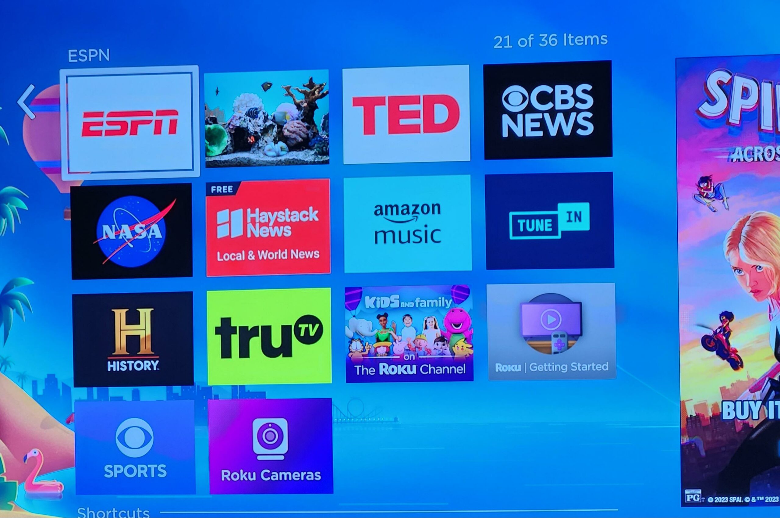 Roku tests new home screen layout with more tiles