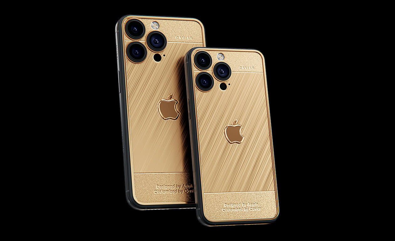 Custom iPhone 13 Pro Max 1 TB with Diamond Bezel and 24k Gold