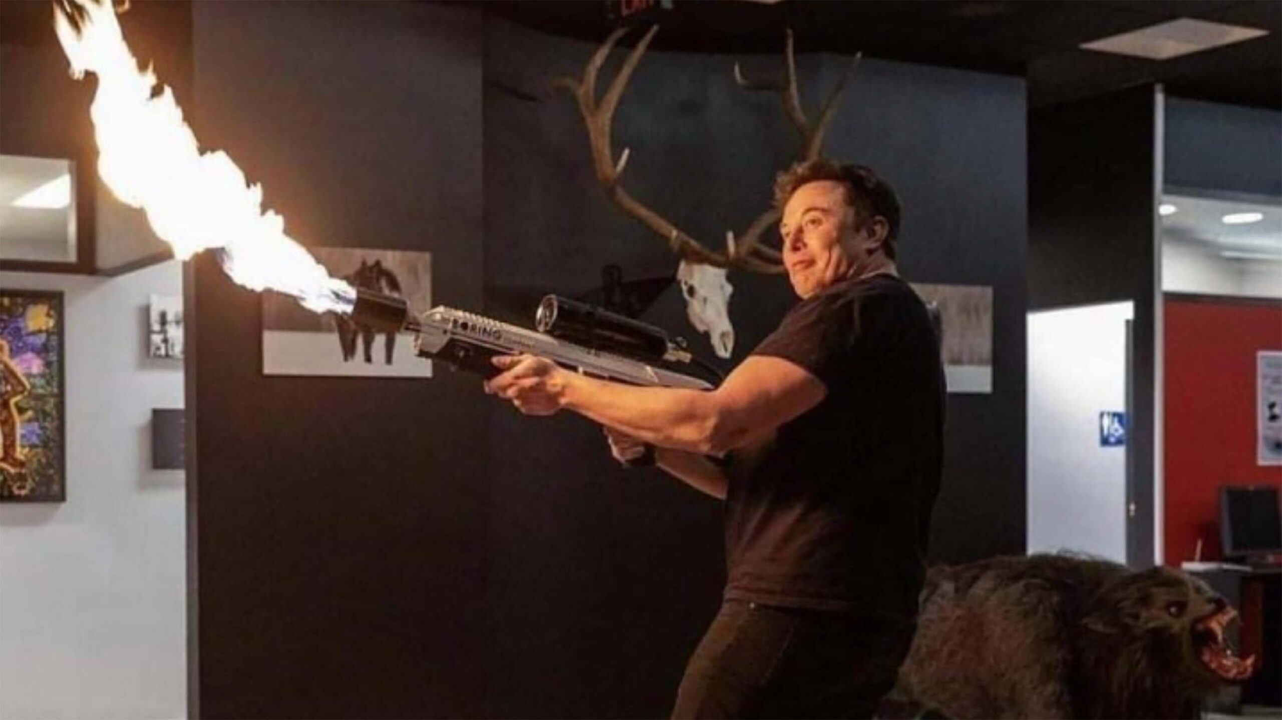 Elon Musk flamethrower