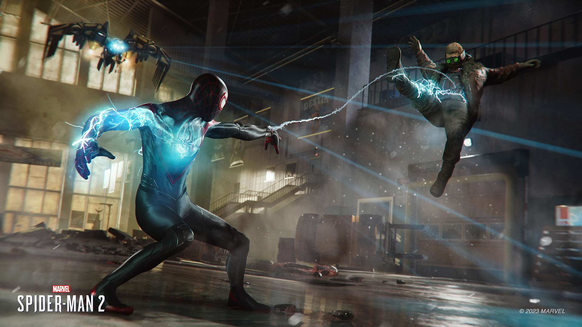 Marvel's Spider-Man 2 Miles electric web