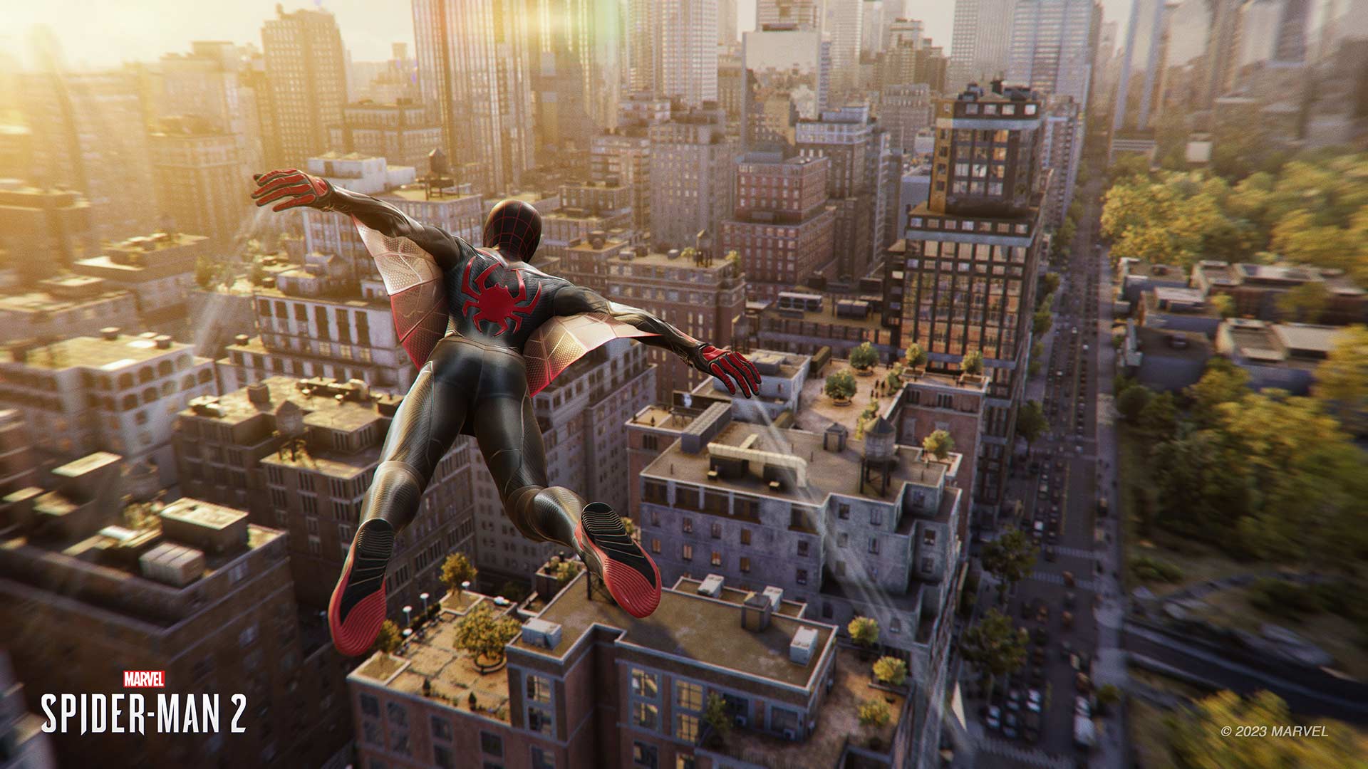 Marvel's Spider-Man 2 Miles gliding