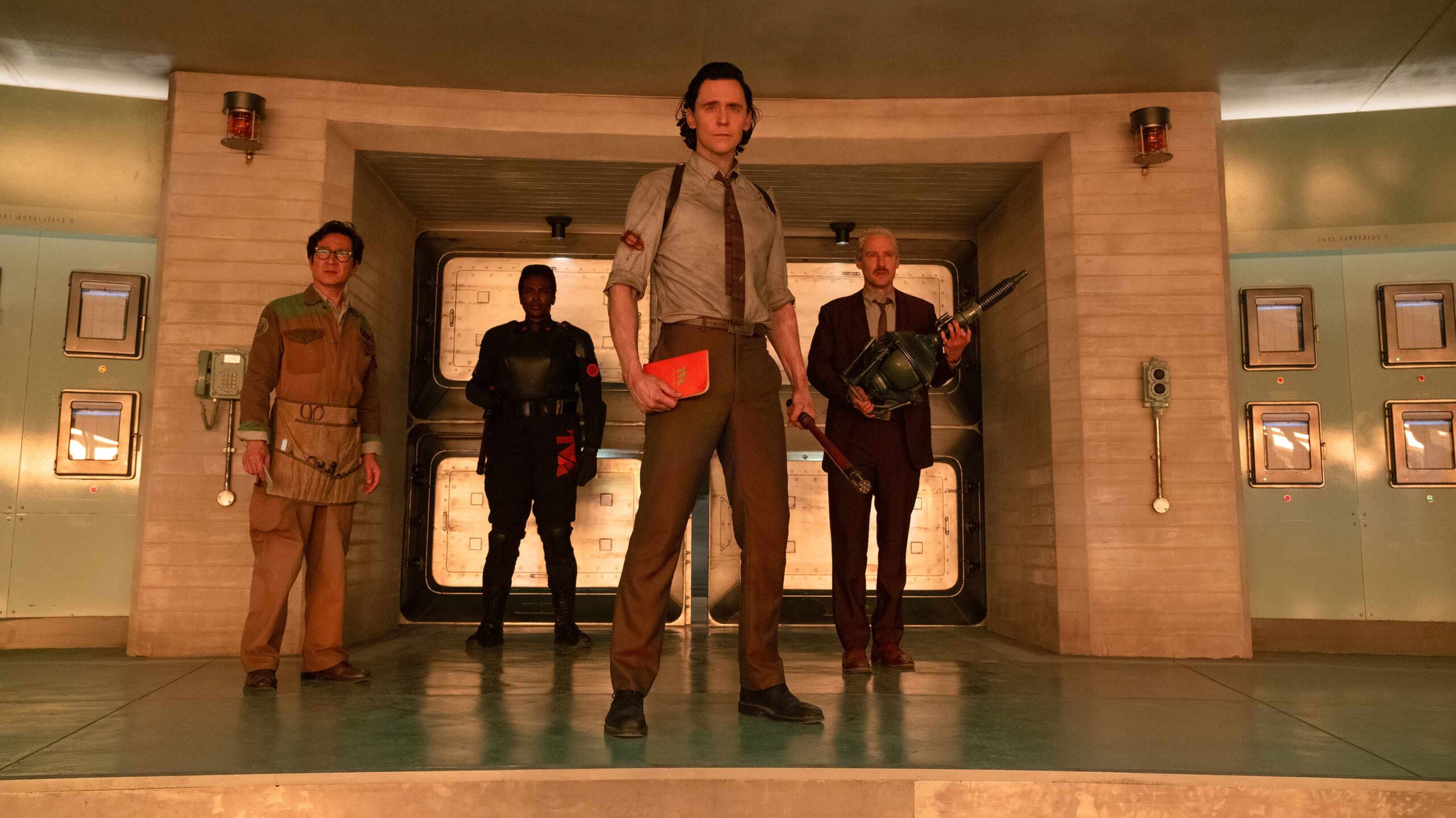 Loki Season 2 image featuring Tom Hiddleston, Owen Wilson, Ke Huy Quan and Wunmi Mosaku