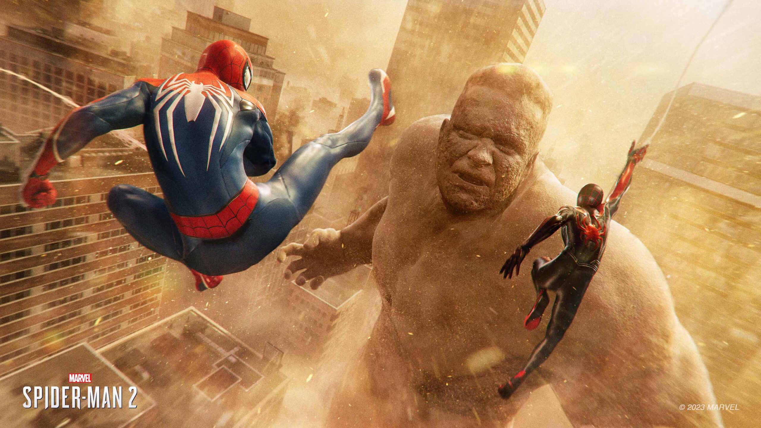 Marvel's Spider-Man 2 Peter and Miles vs. Sandman