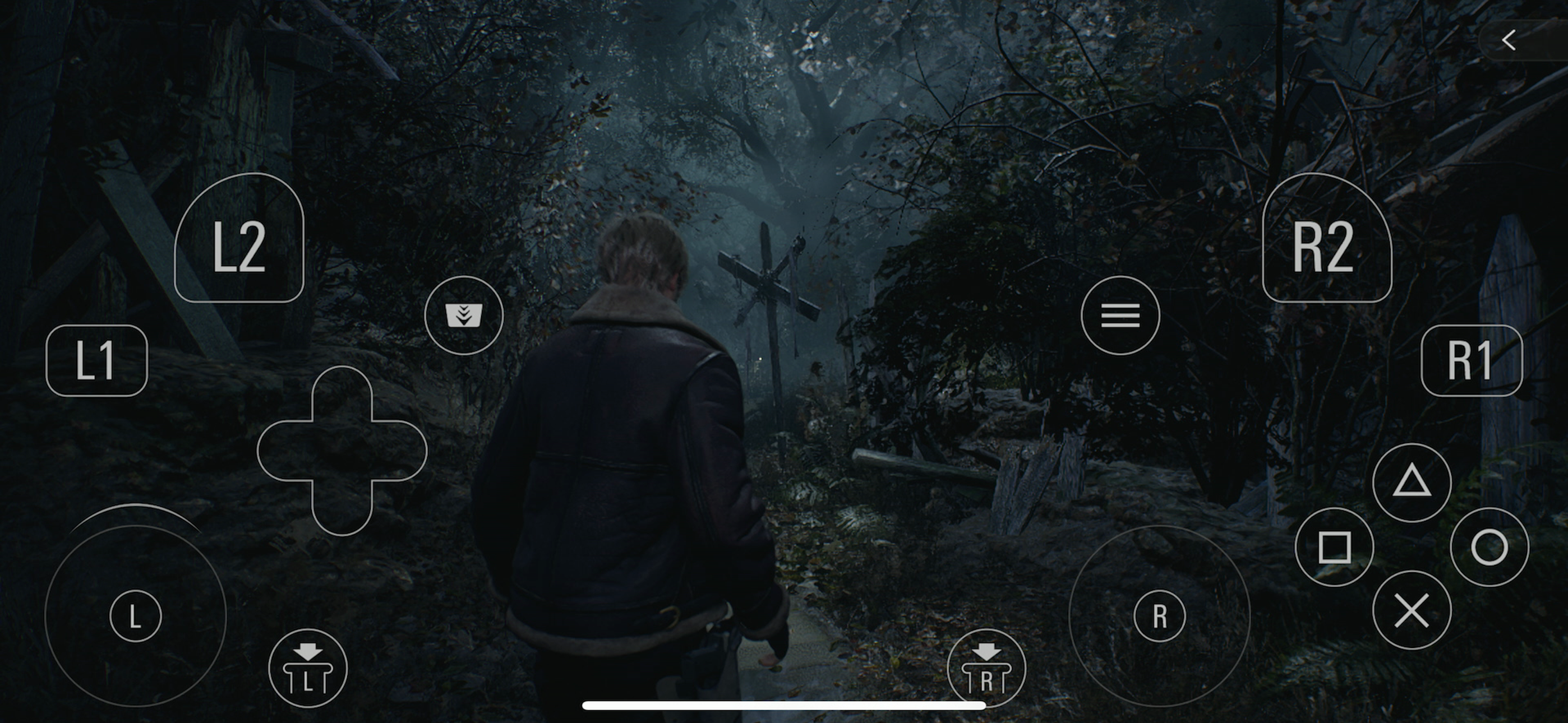 RE4 iPhone touch interface