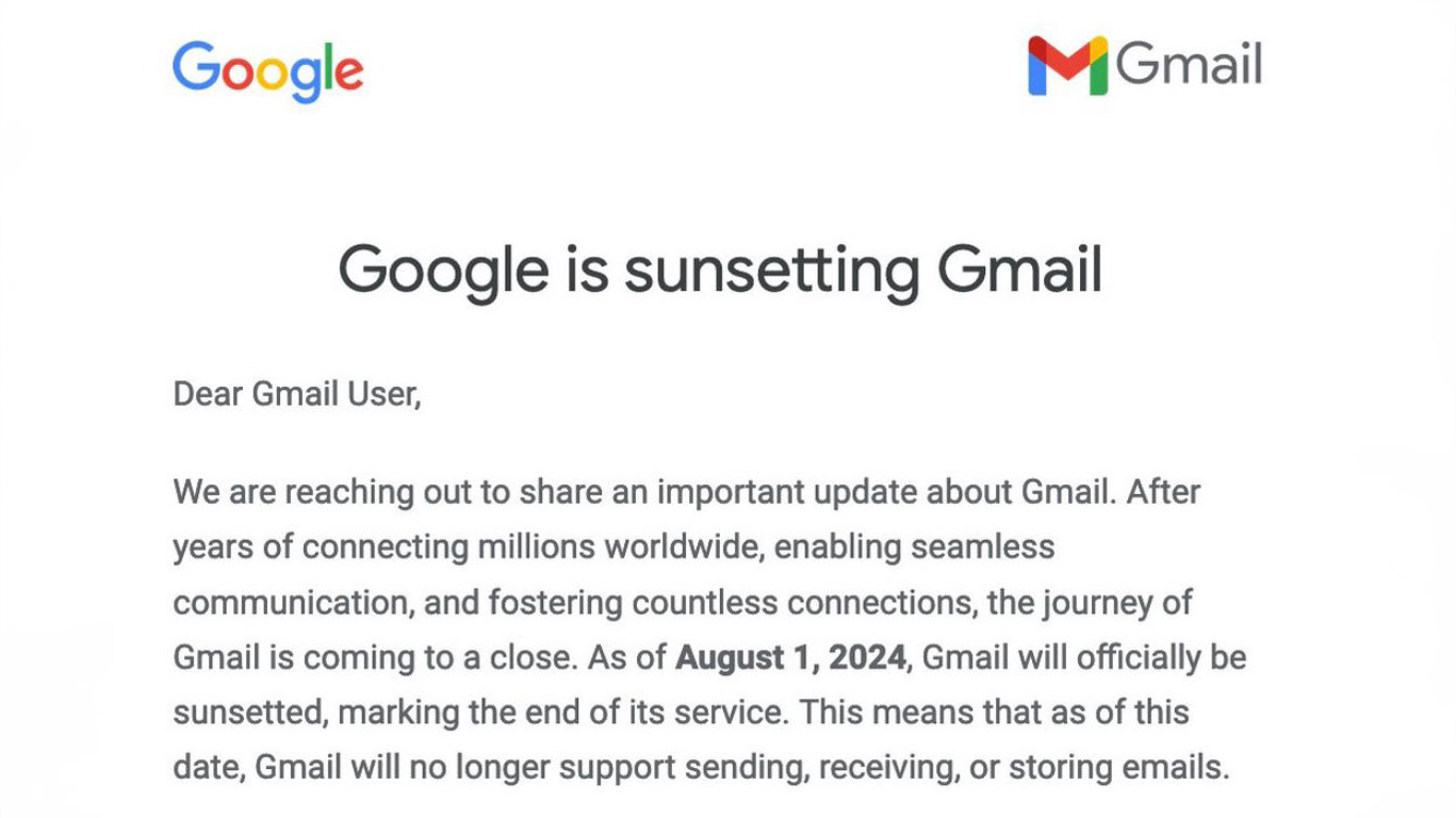Gmail Sunsetting