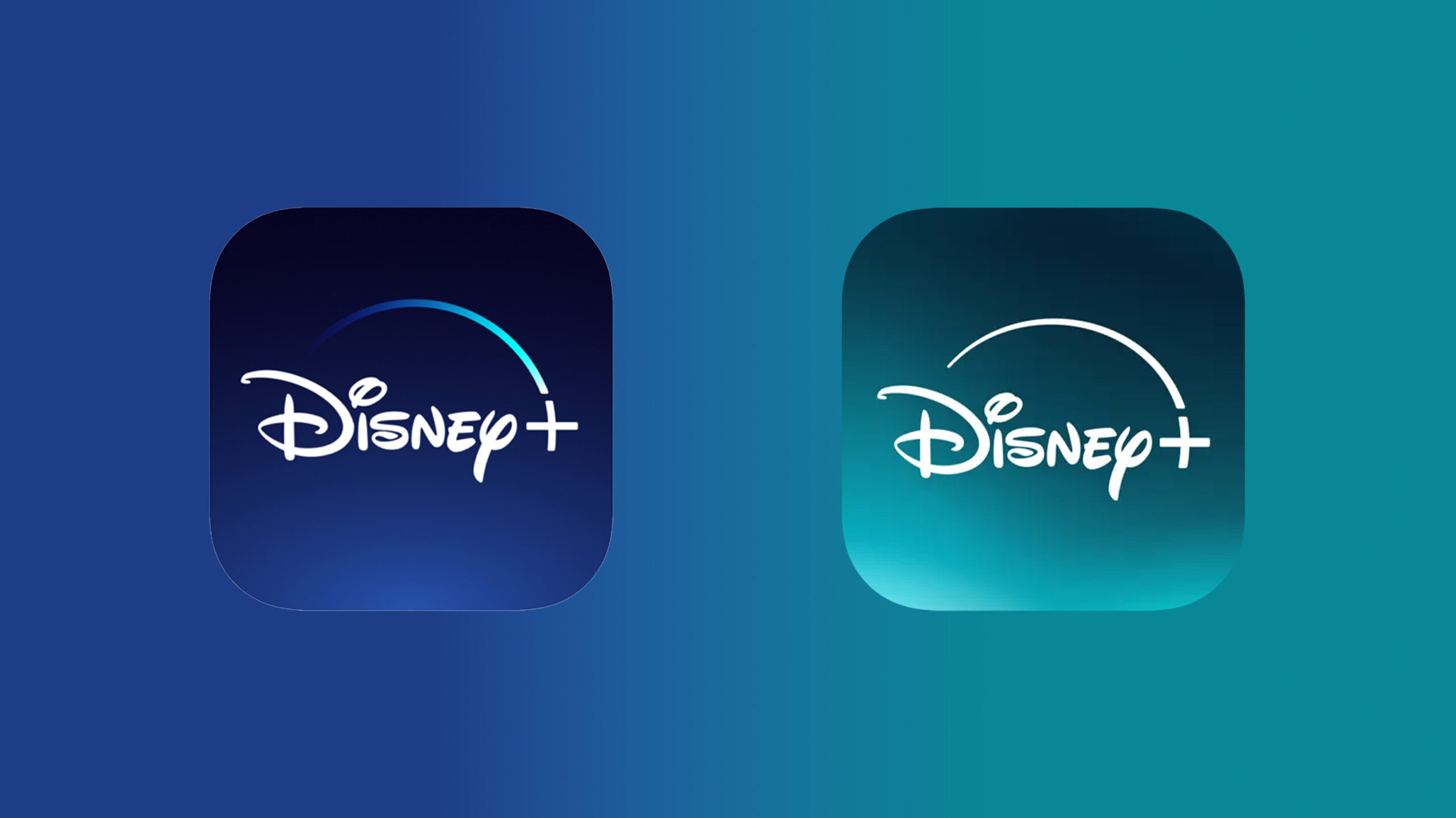 Disney+ logo change comparison